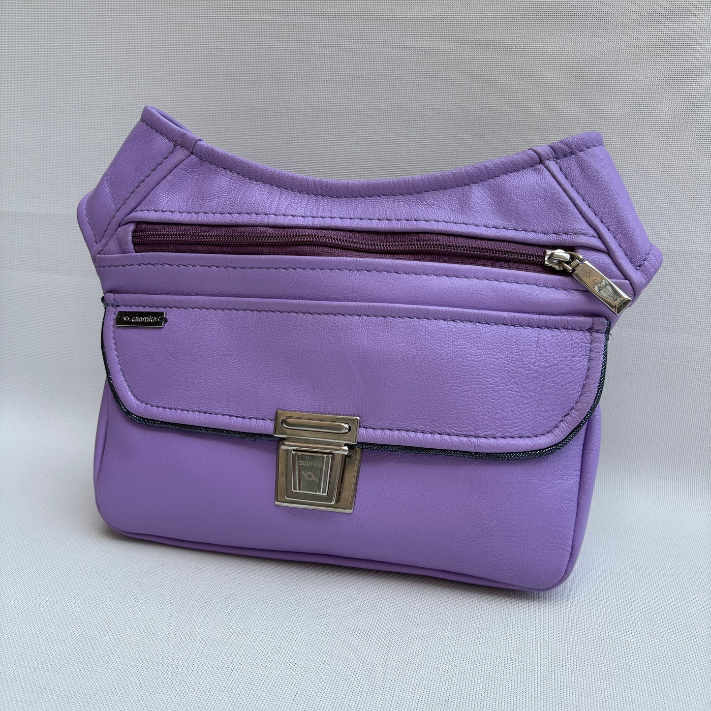 BioCuir Classic Black &amp; Silver BioCuir® Natural Leather Exclusive Piece No. 6678
