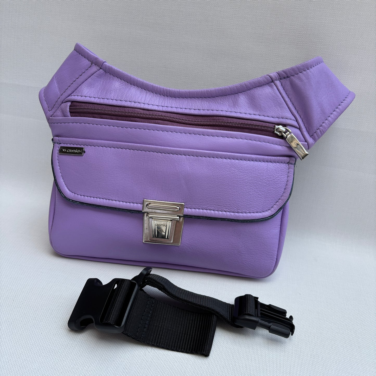BioCuir Classic Black &amp; Silver BioCuir® Natural Leather Exclusive Piece No. 6678