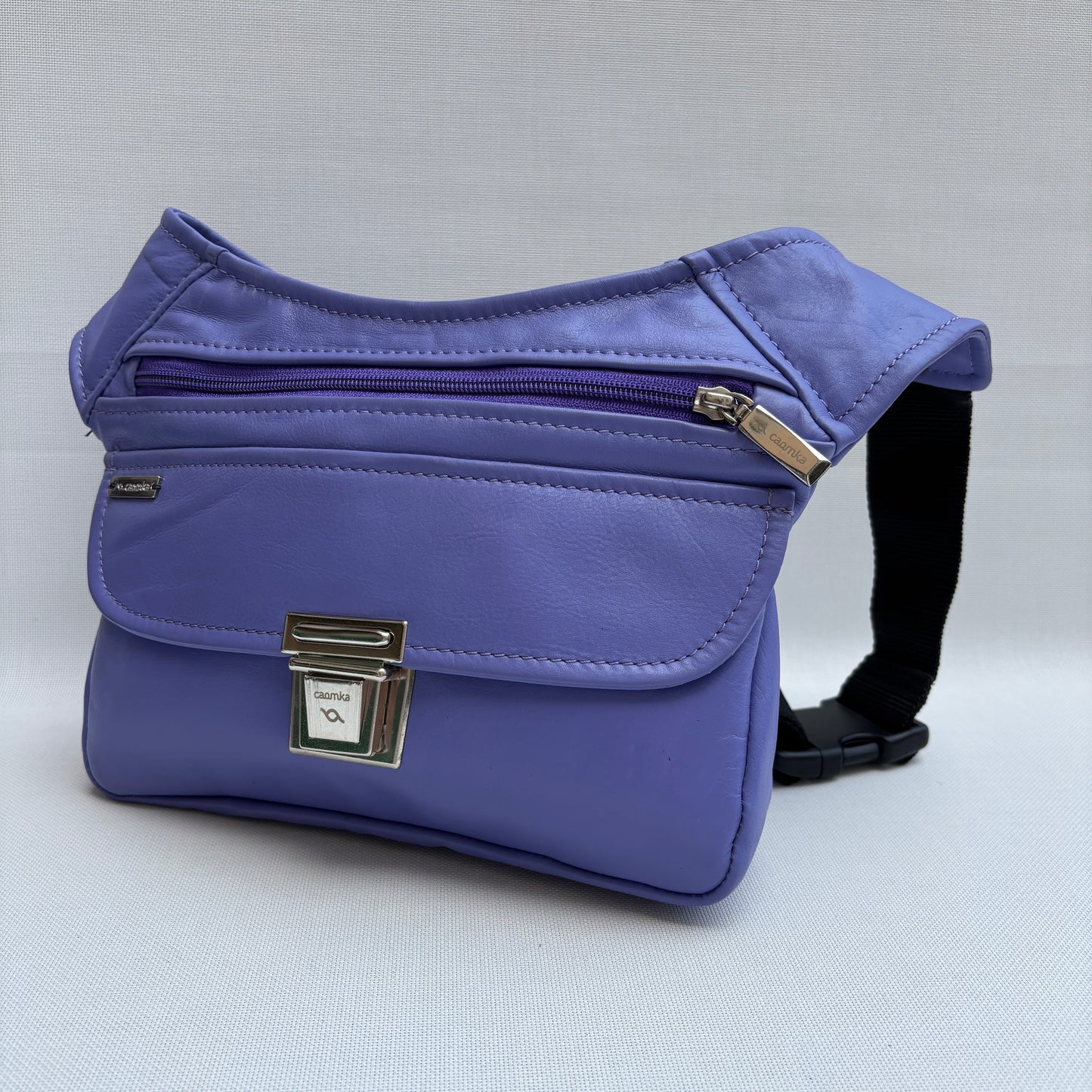 BioCuir Classic Black &amp; Silver BioCuir® Natural Leather Exclusive Piece No. 6678