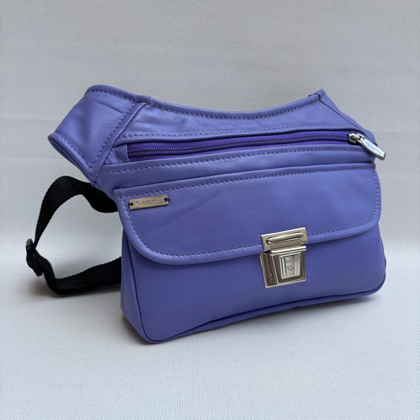BioCuir Classic Black &amp; Silver BioCuir® Natural Leather Exclusive Piece No. 6678