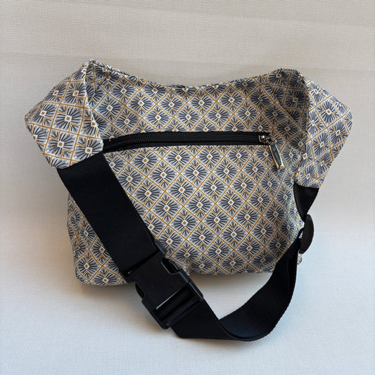 Riñonera "Special Japanese Waves" + Bolsillo trasero · Impermeable · Pieza Única Núm. 18321