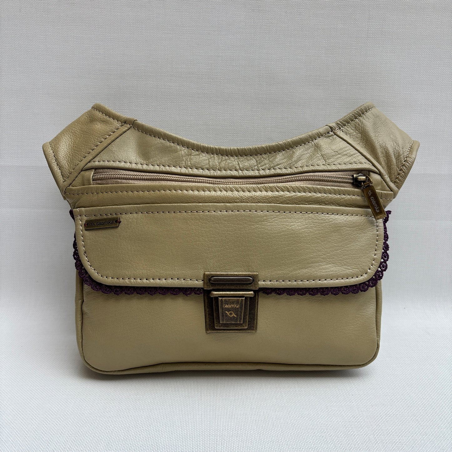 BioCuir Classic Black &amp; Silver BioCuir® Natural Leather Exclusive Piece No. 6678