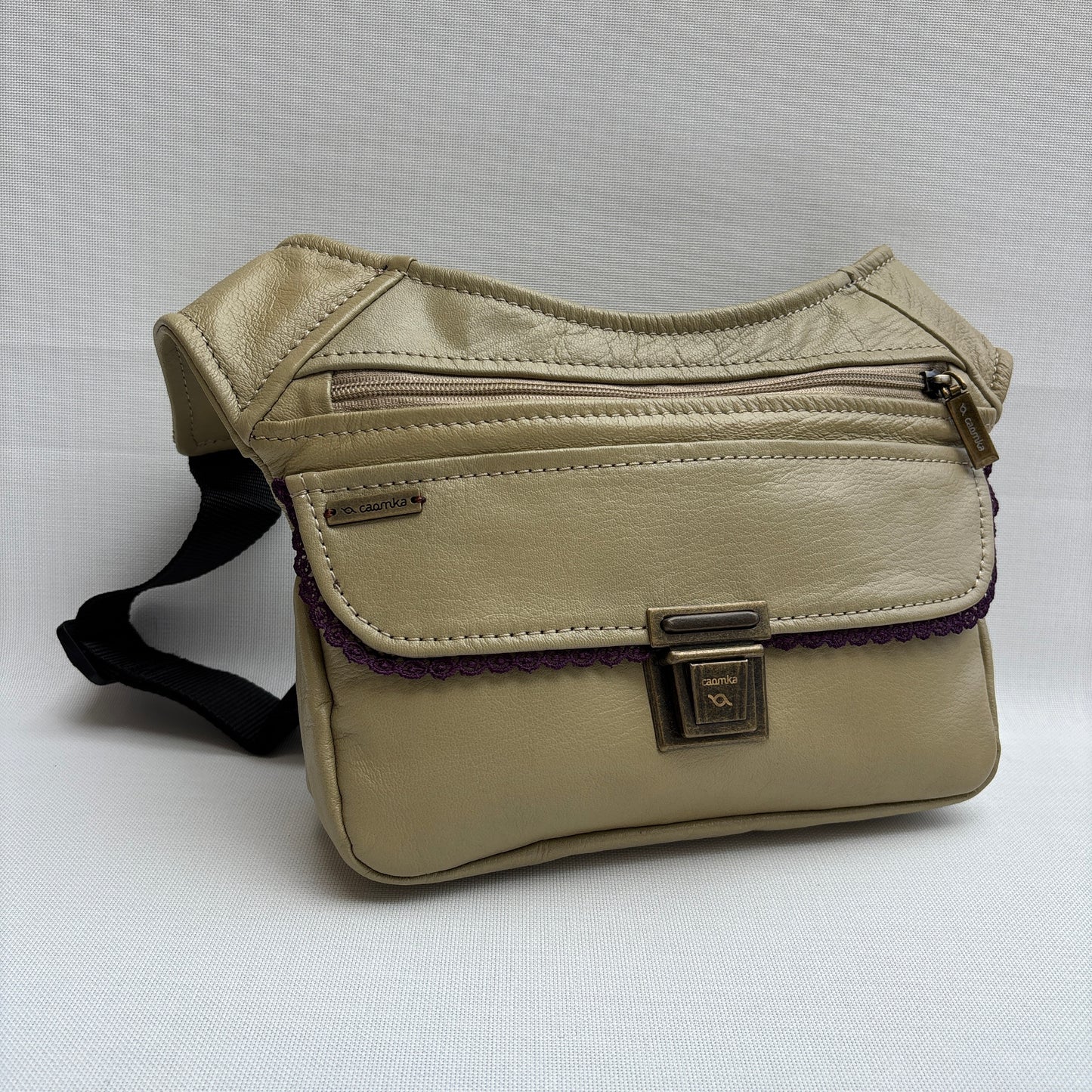 BioCuir Classic Black &amp; Silver BioCuir® Natural Leather Exclusive Piece No. 6678