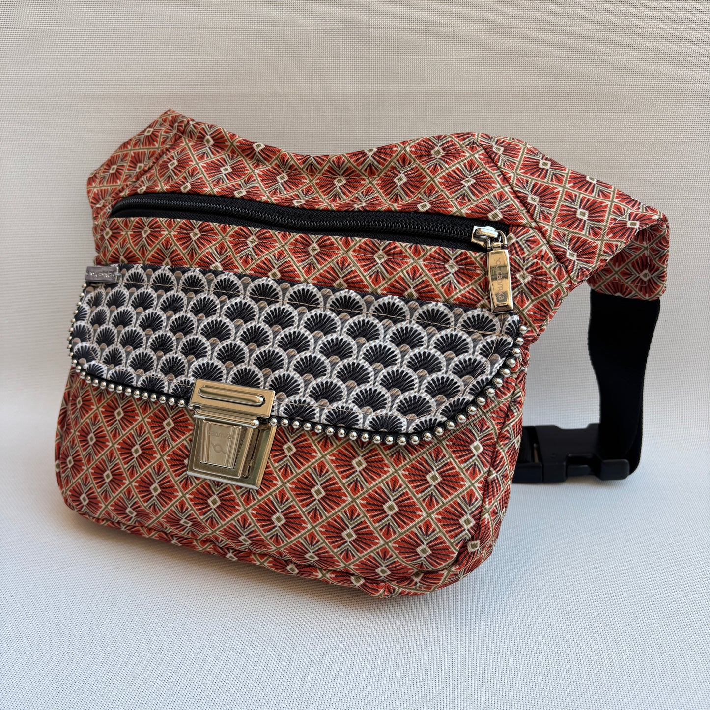 Riñonera "Special Japanese Waves" + Bolsillo trasero · Impermeable · Pieza Única Núm. 18320