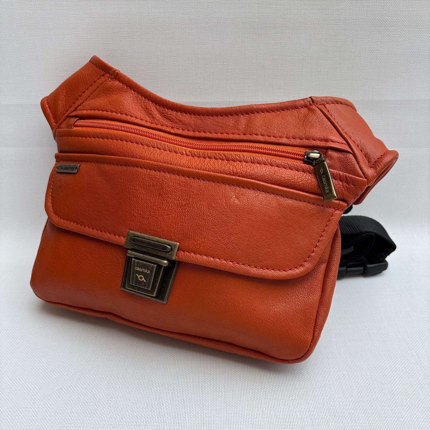 BioCuir Classic Black &amp; Silver BioCuir® Natural Leather Exclusive Piece No. 6678