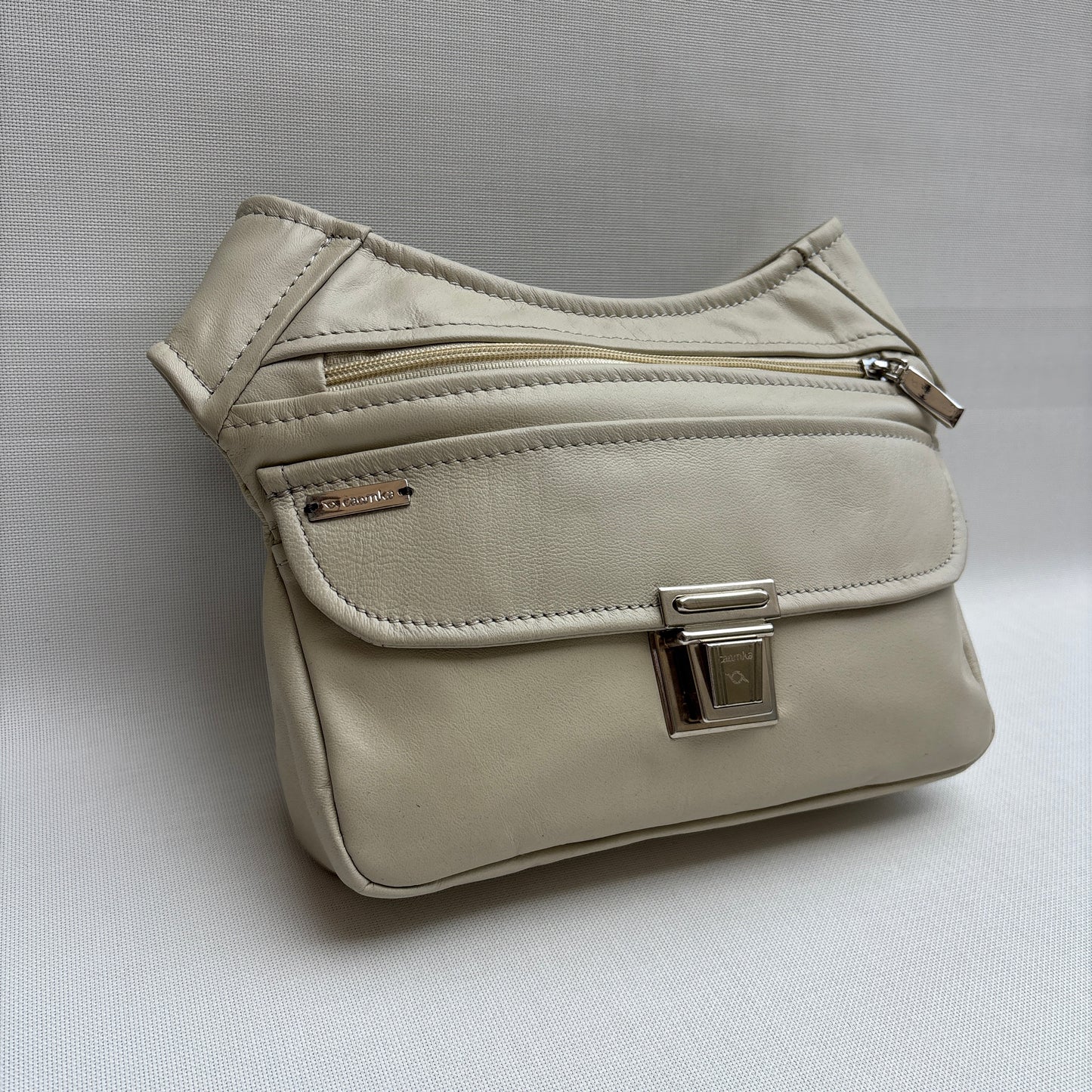 BioCuir Classic Black &amp; Silver BioCuir® Natural Leather Exclusive Piece No. 6678