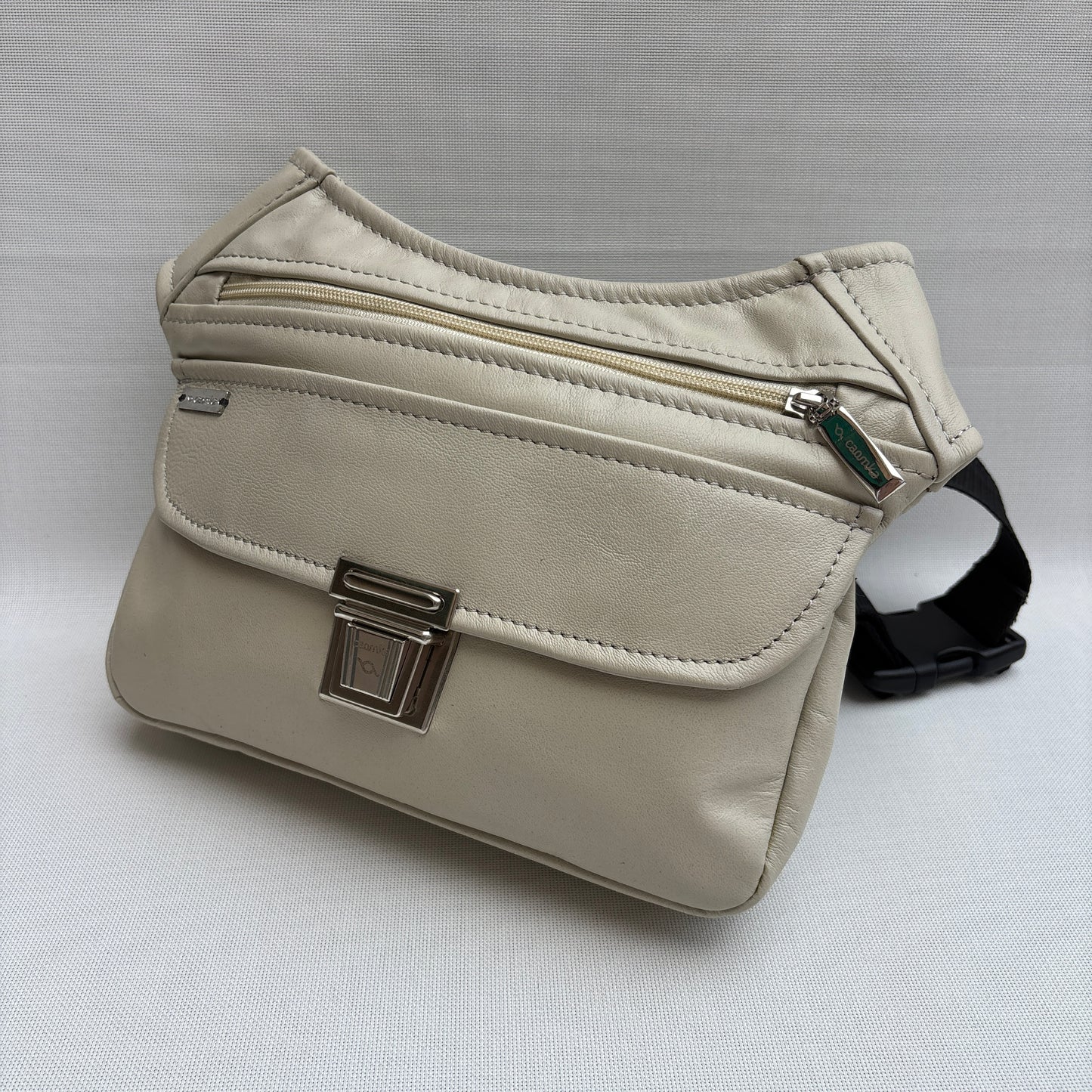 BioCuir Classic Black &amp; Silver BioCuir® Natural Leather Exclusive Piece No. 6678