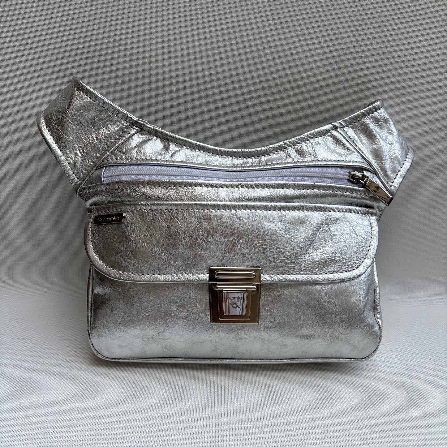 BioCuir Classic Black &amp; Silver BioCuir® Natural Leather Exclusive Piece No. 6678