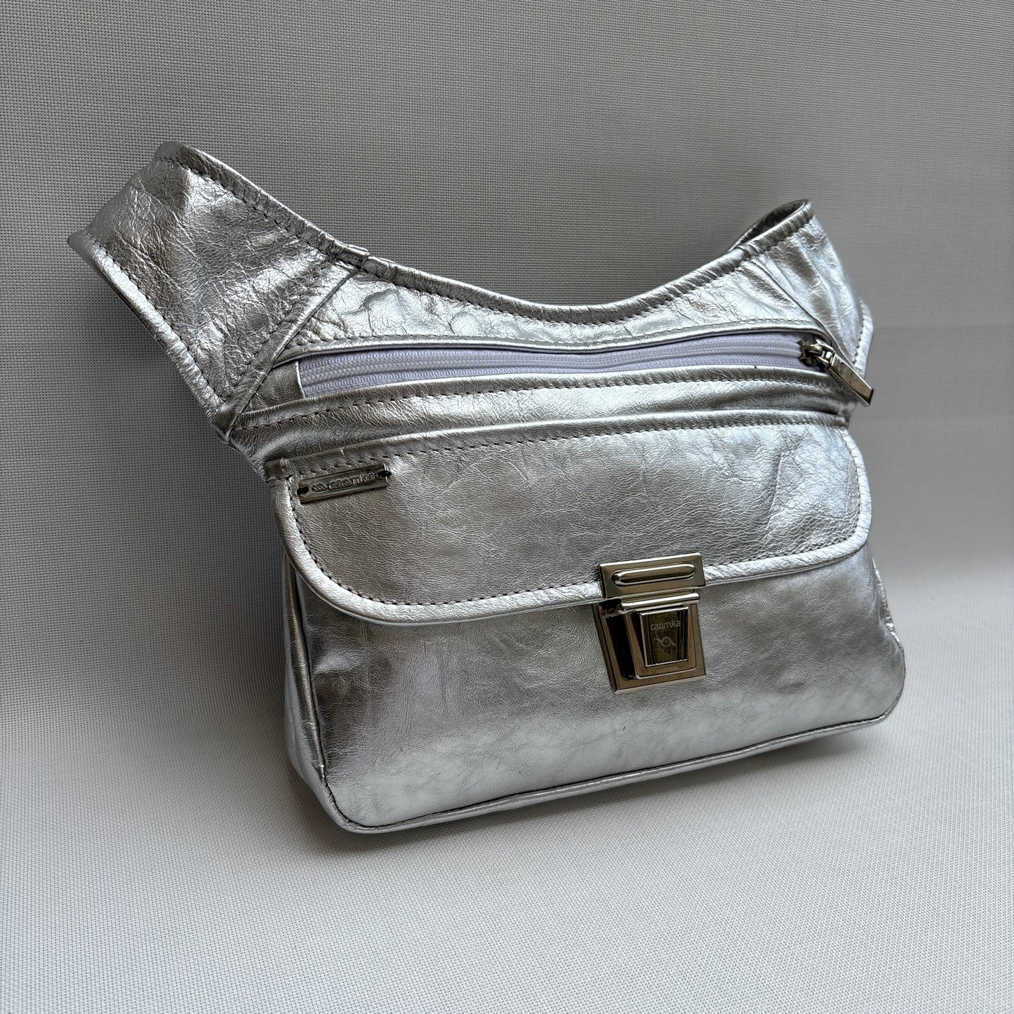 BioCuir Classic Black &amp; Silver BioCuir® Natural Leather Exclusive Piece No. 6678