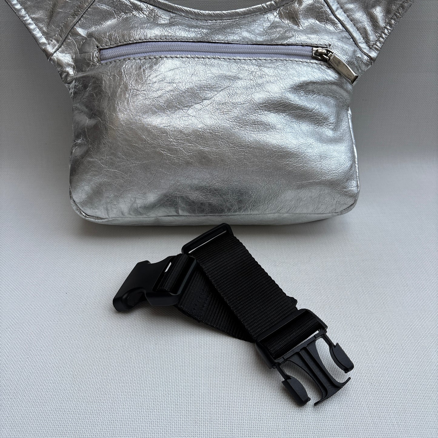 BioCuir Classic Black &amp; Silver BioCuir® Natural Leather Exclusive Piece No. 6678