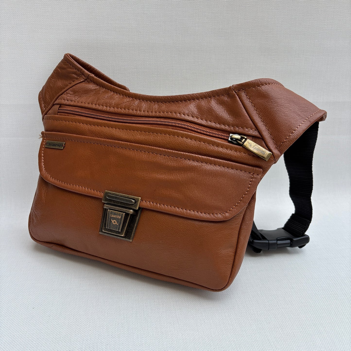BioCuir Classic Black &amp; Silver BioCuir® Natural Leather Exclusive Piece No. 6678