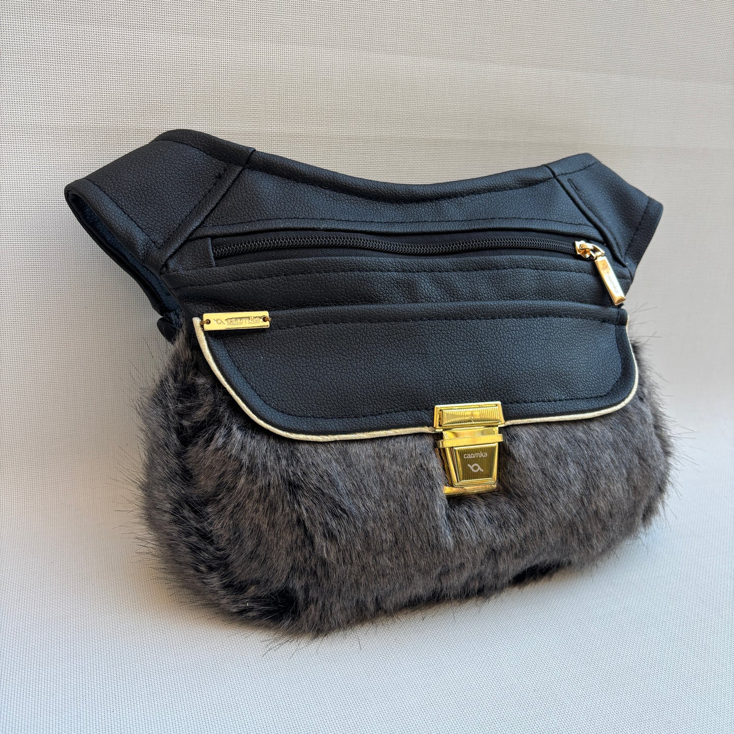 Riñonera "Elegant Luxury Cat Touch Top" · Polipiel · Pieza Única Núm. 18278