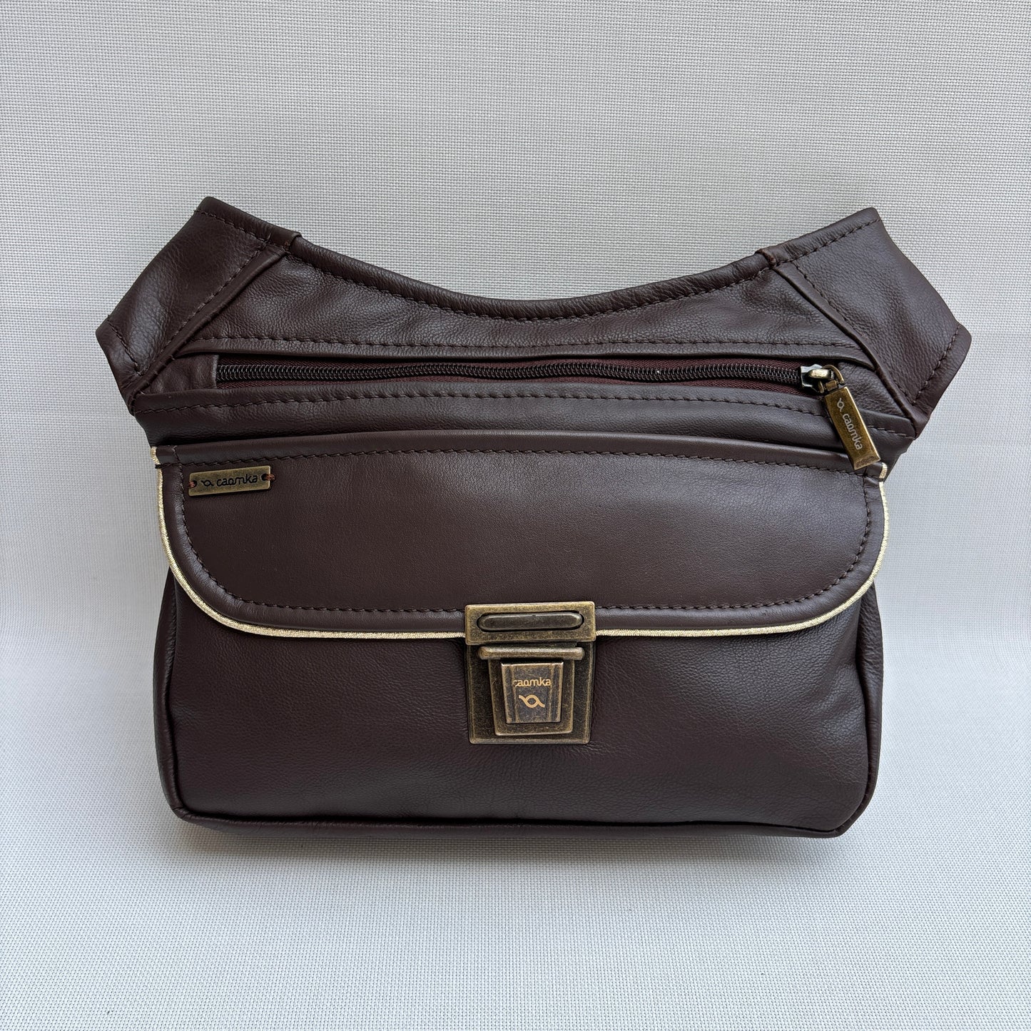 BioCuir Classic Black &amp; Silver BioCuir® Natural Leather Exclusive Piece No. 6678