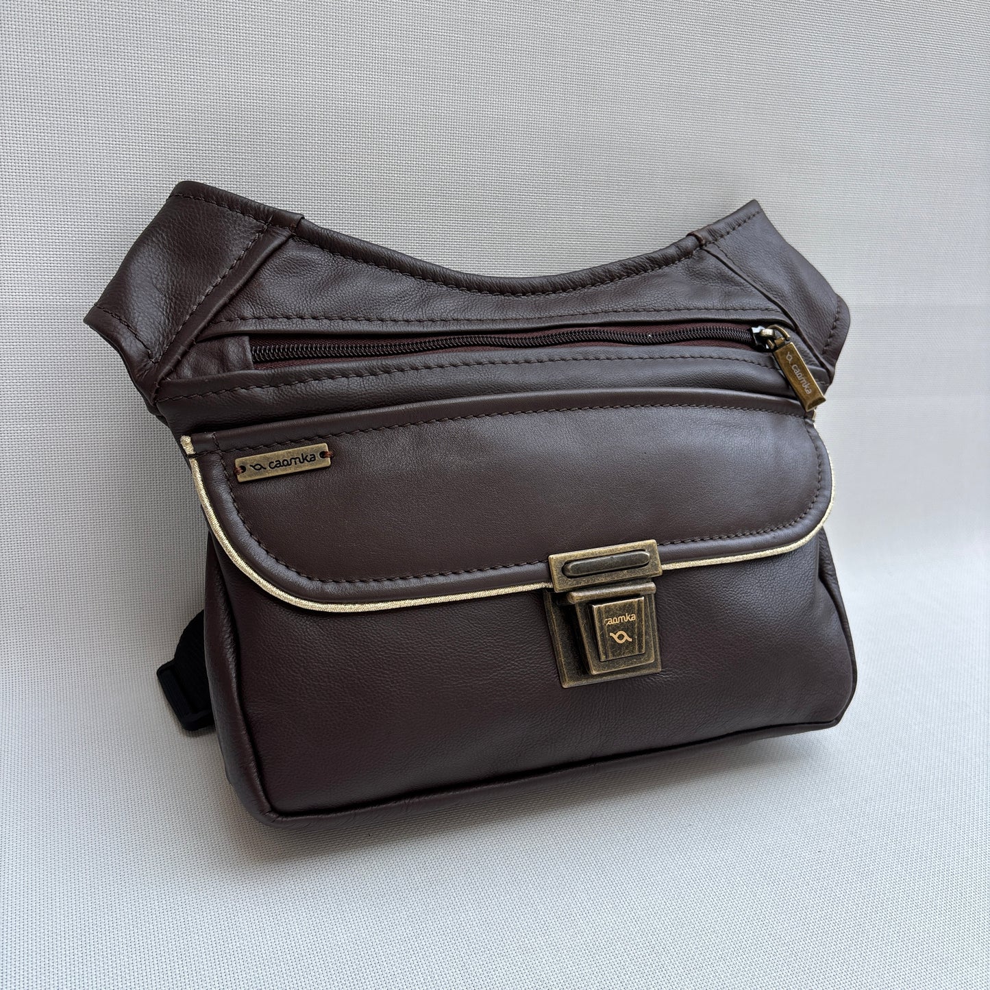 BioCuir Classic Black &amp; Silver BioCuir® Natural Leather Exclusive Piece No. 6678