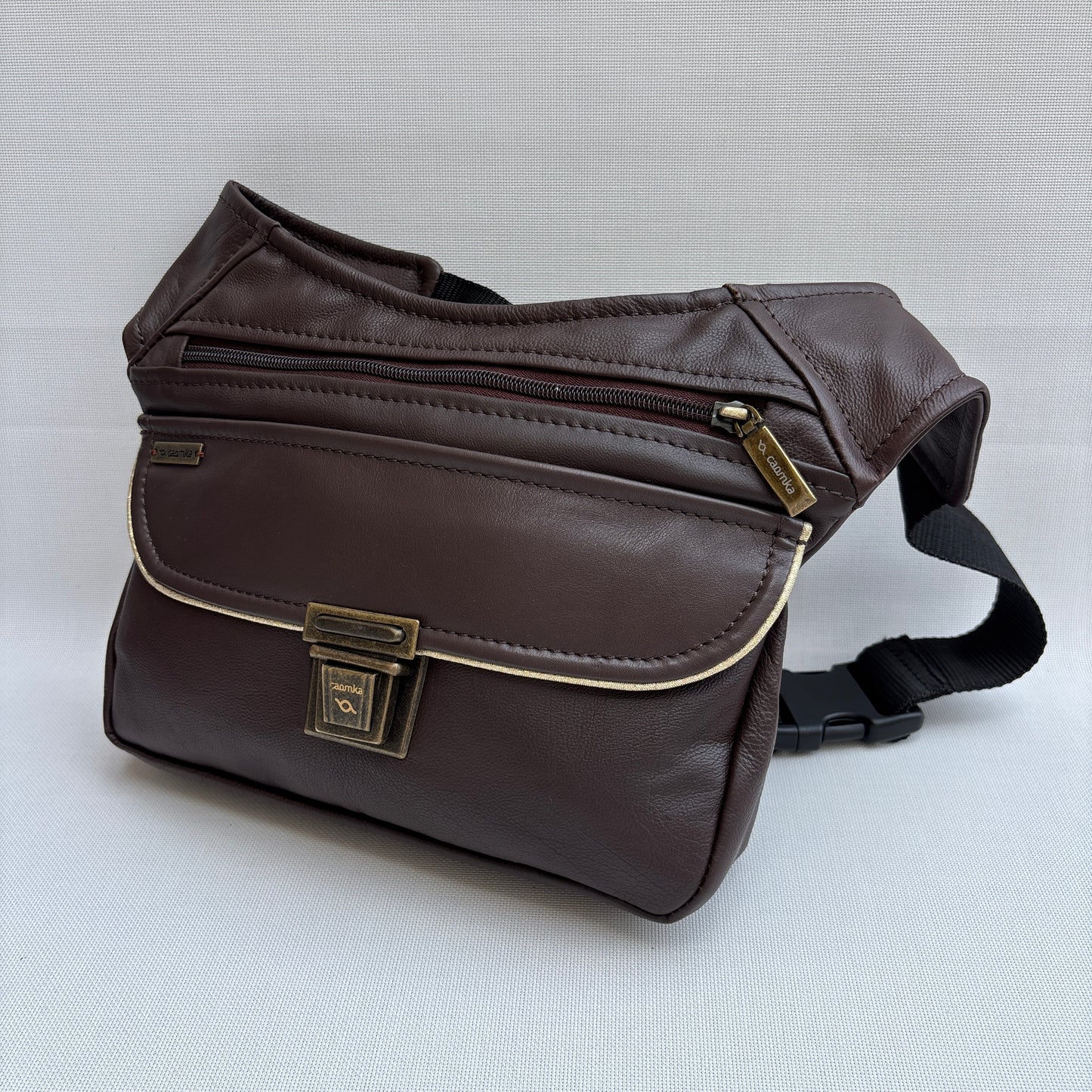 BioCuir Classic Black &amp; Silver BioCuir® Natural Leather Exclusive Piece No. 6678