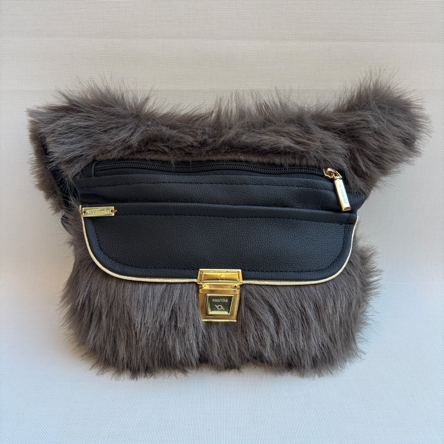 Riñonera "Súper Elegant Luxury Feline Soft Touch Top" · Polipiel · Pieza Única Núm. 18279