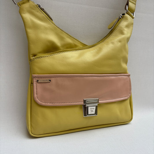 Bolso Bandolera Súper Caomka "Lemon Blush" · Piel · Pieza Única Núm. 19046