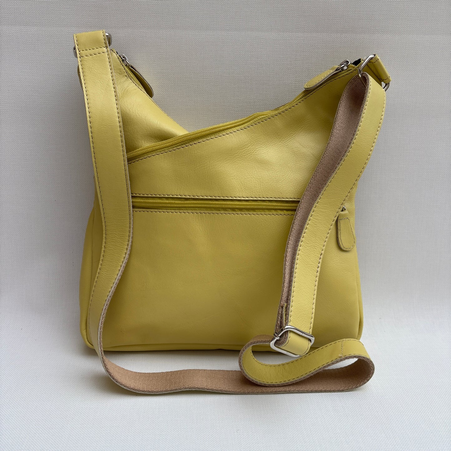 Bolso Bandolera Súper Caomka "Lemon Blush" · Piel · Pieza Única Núm. 19046