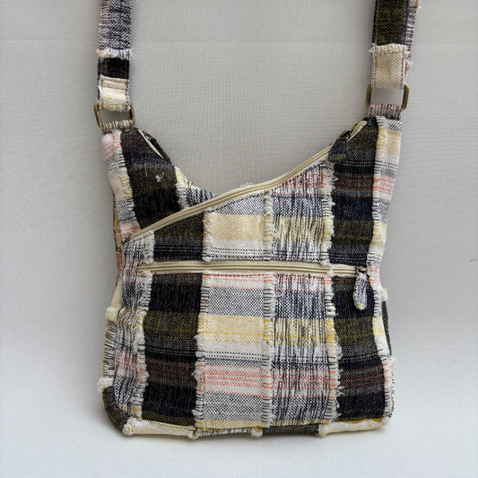 Bolso Bandolera Súper Caomka "Golden Patchwork Light" · Pieza Única Núm. 19057