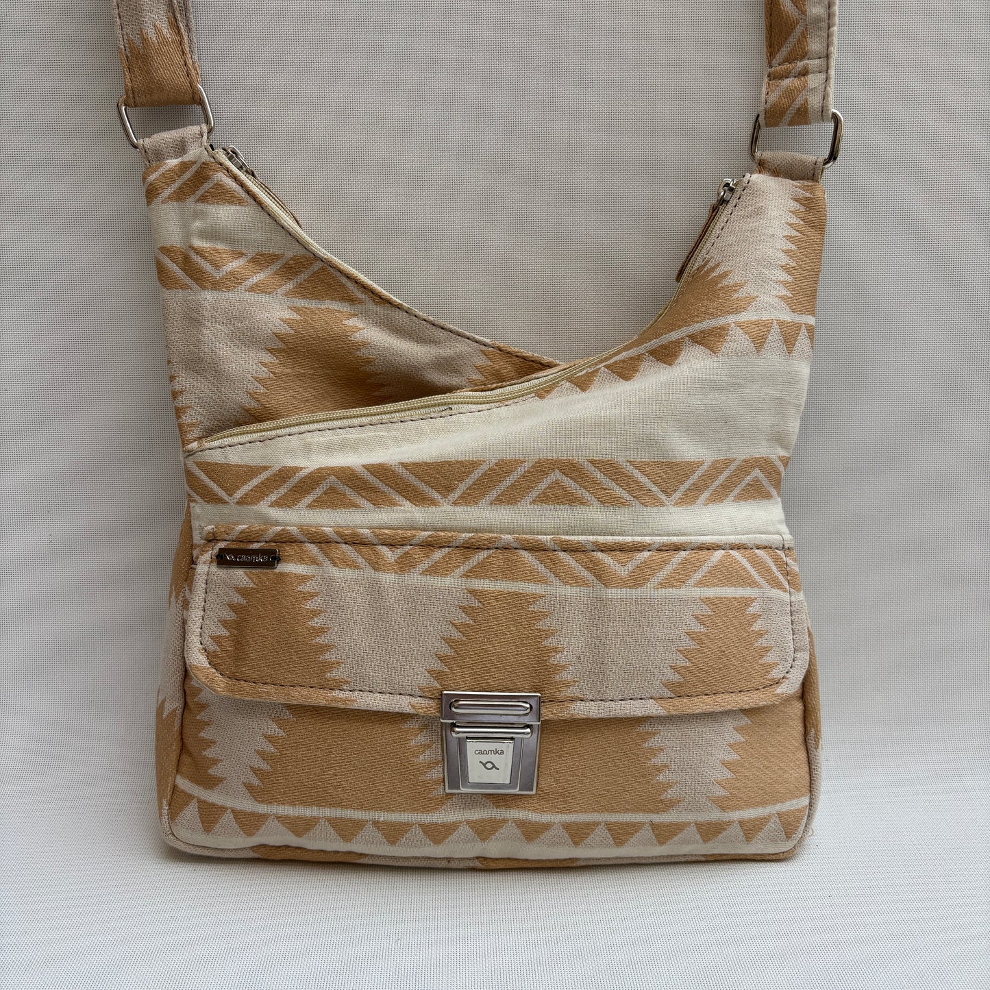 Bolso Bandolera Súper Caomka "Desert Geometry" · Pieza Única Núm. 19059
