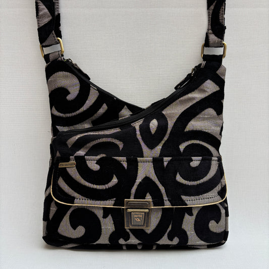 Bolso Bandolera Súper Caomka "Noir Baroque" · Pieza Única Núm. 19060