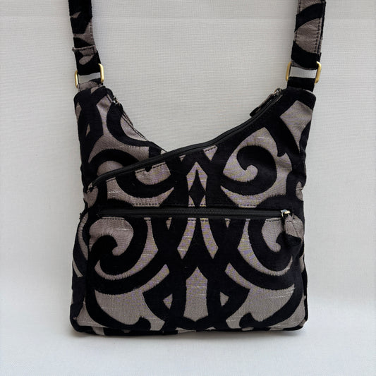 Bolso Bandolera Súper Caomka "Noir Baroque" · Pieza Única Núm. 19060