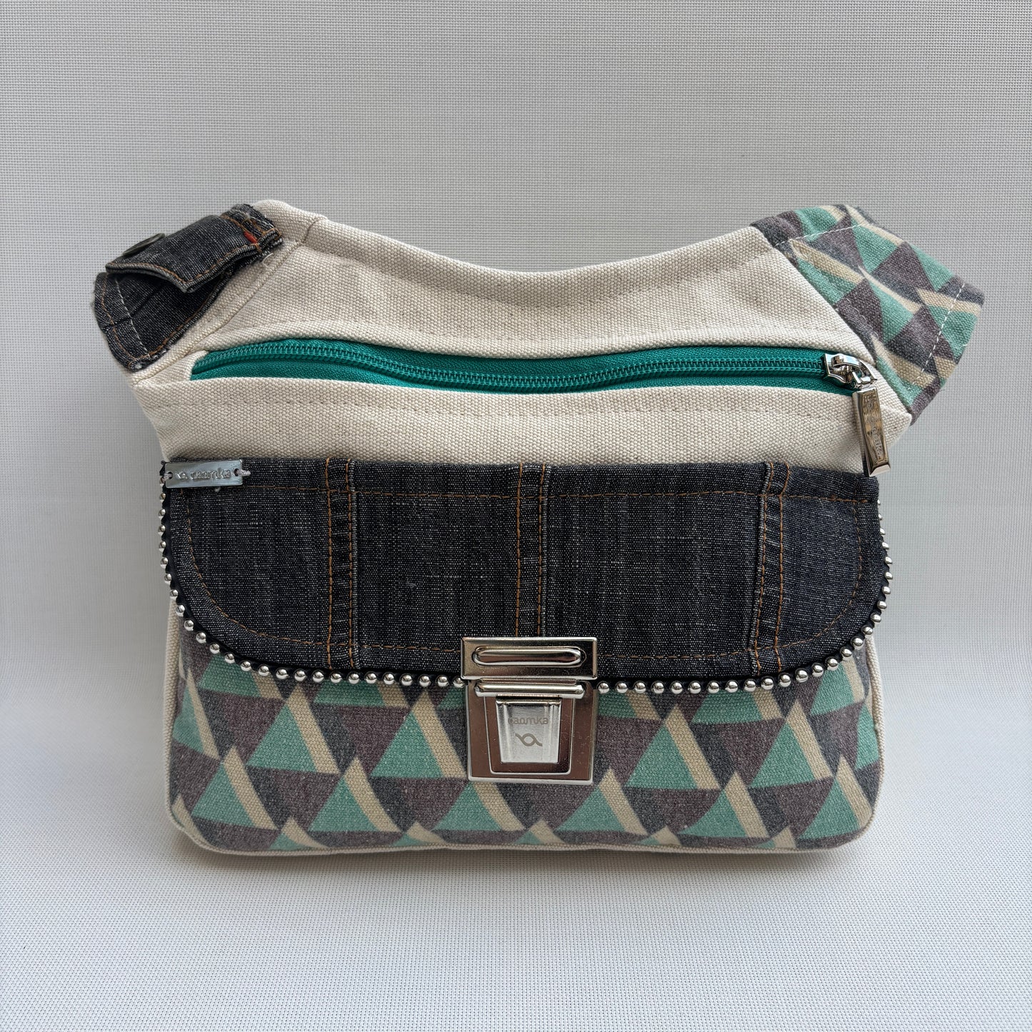 Riñonera "Geometric Nepal Top" + Bolsillo trasero · Pieza Única Núm. 17635