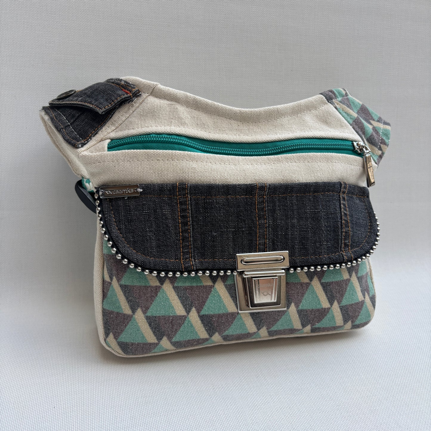 Riñonera "Geometric Nepal Top" + Bolsillo trasero · Pieza Única Núm. 17635