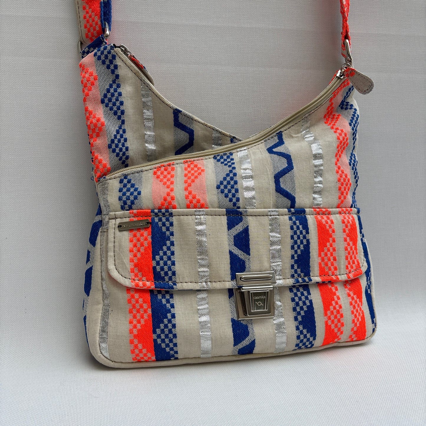 Bolso Bandolera Súper Caomka "Neon Tribal Energy" · Pieza Única Núm. 19063