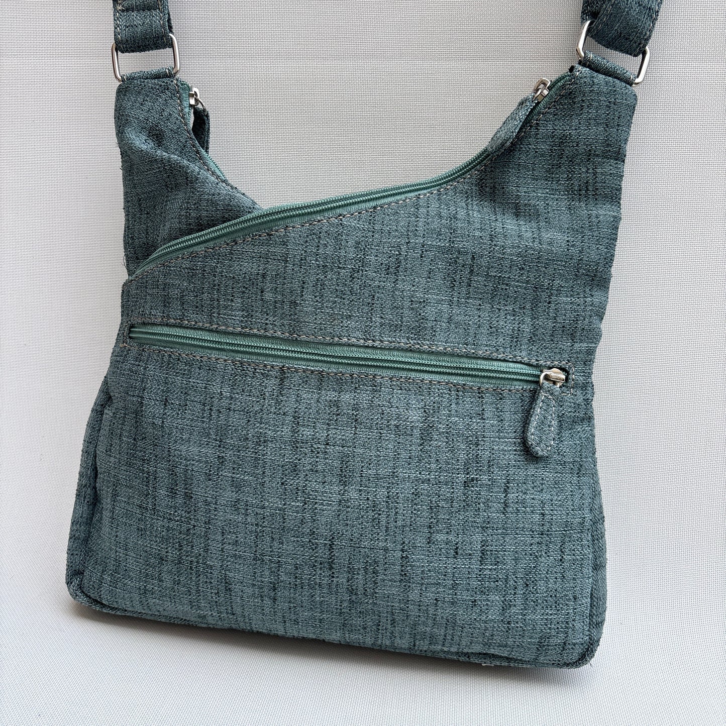 Bolso Bandolera Súper Caomka "Blue Heritage" · Pieza Única Núm. 19048