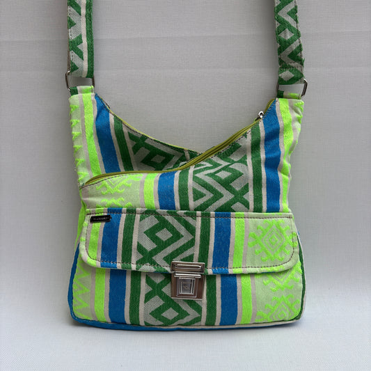 Bolso Bandolera Súper Caomka "Green Electric" · Pieza Única Núm. 19047