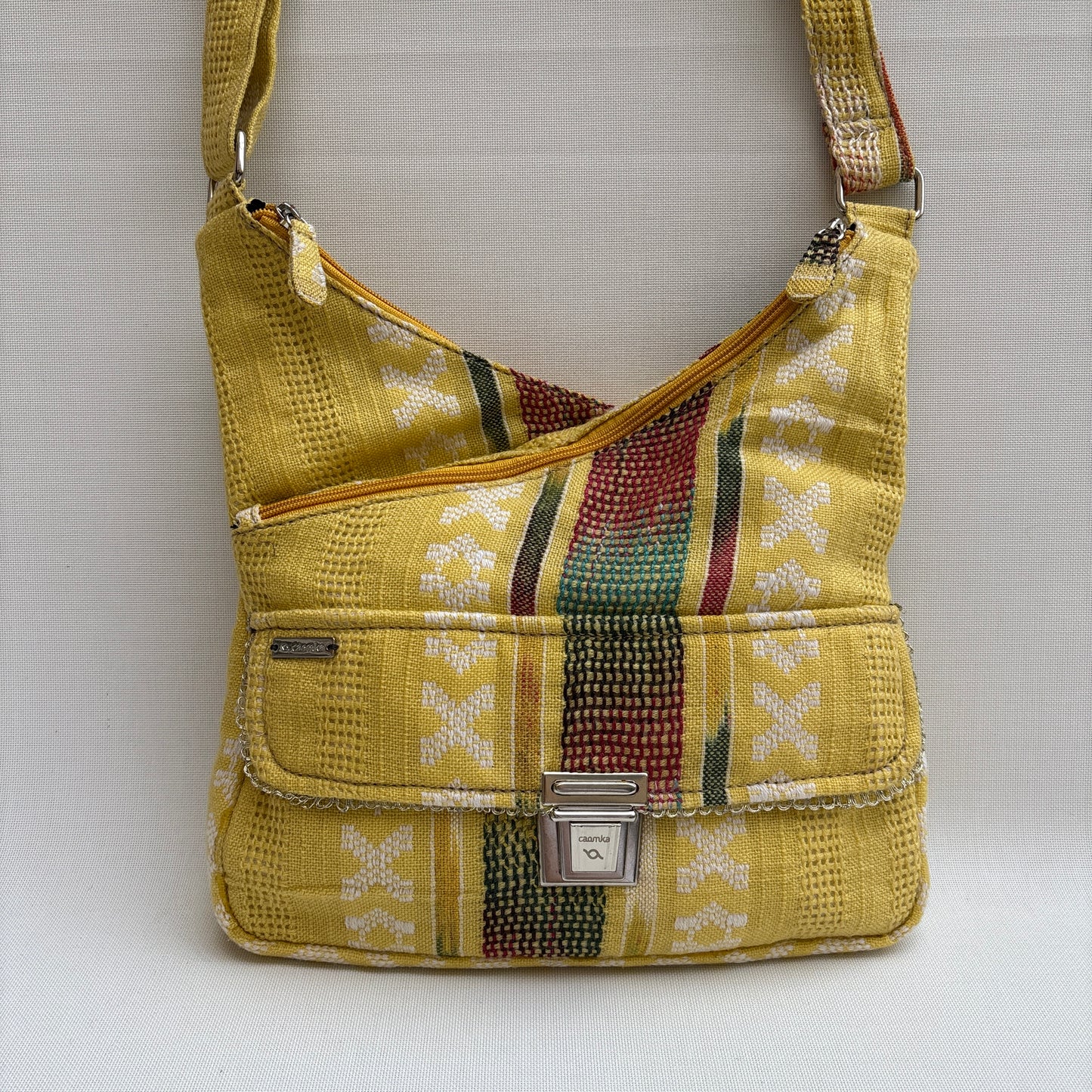 Bolso Bandolera Súper Caomka "Golden Nomad Sun" · Pieza Única Núm. 19041