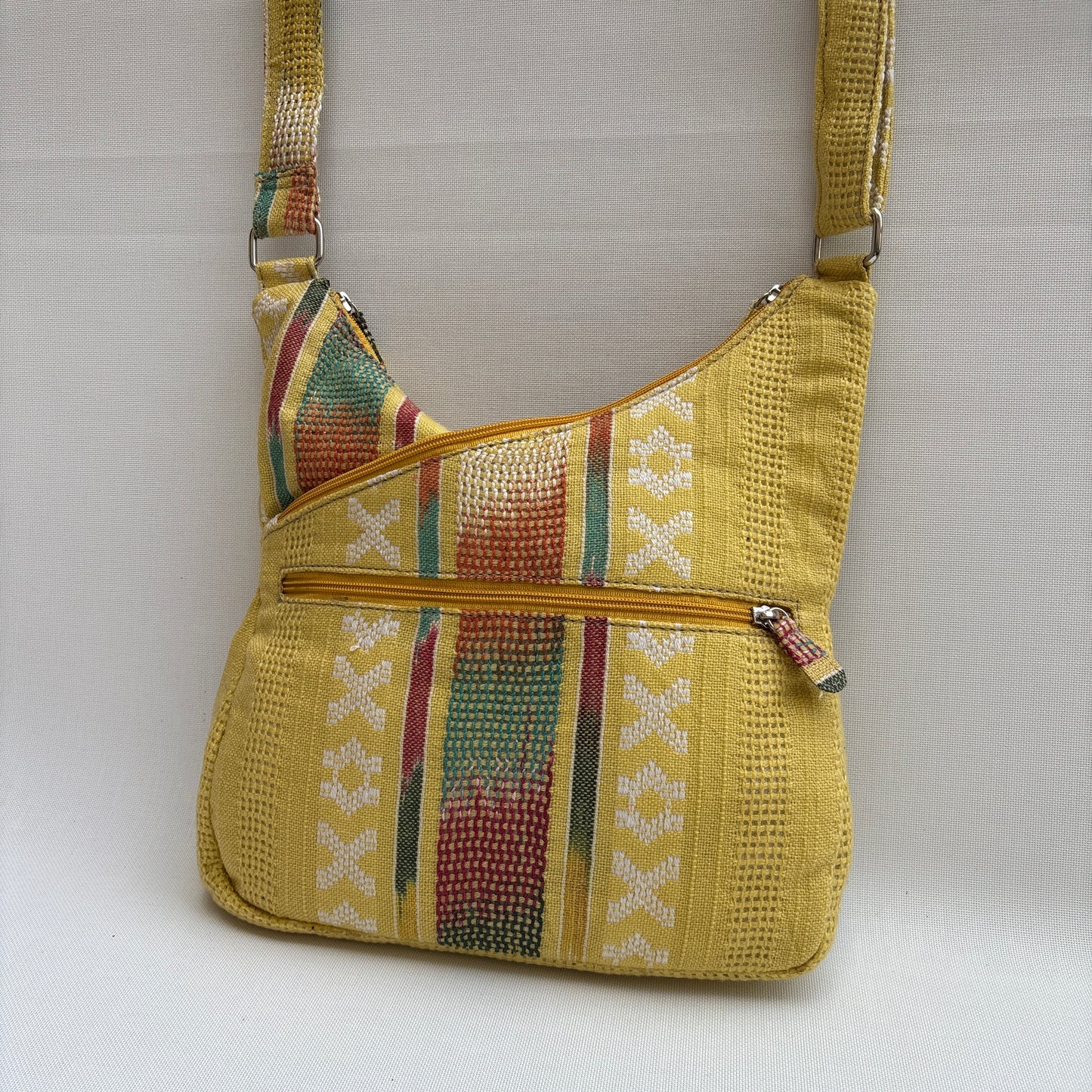 Bolso Bandolera Súper Caomka "Golden Nomad Sun" · Pieza Única Núm. 19041