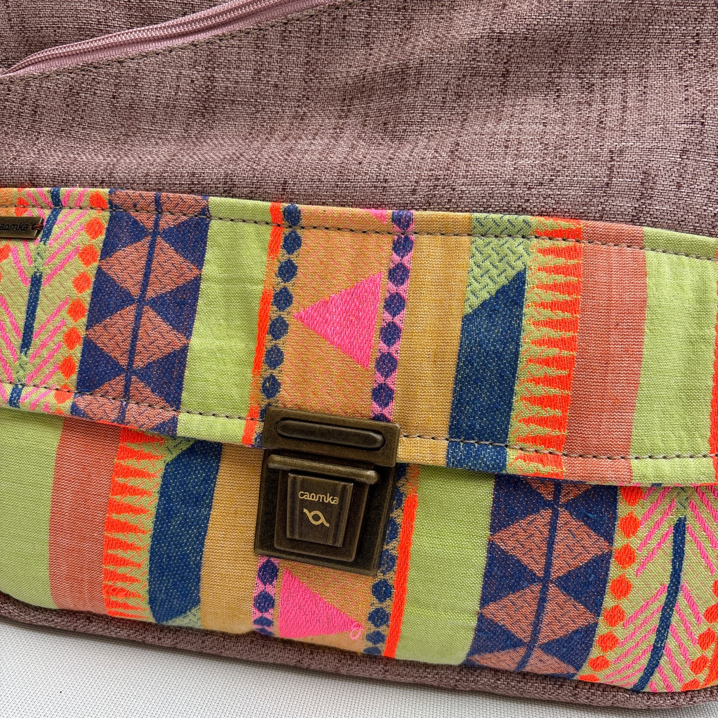 Bolso Bandolera Súper Caomka "Sunset Nomad Pop" · Pieza Única Núm. 19040