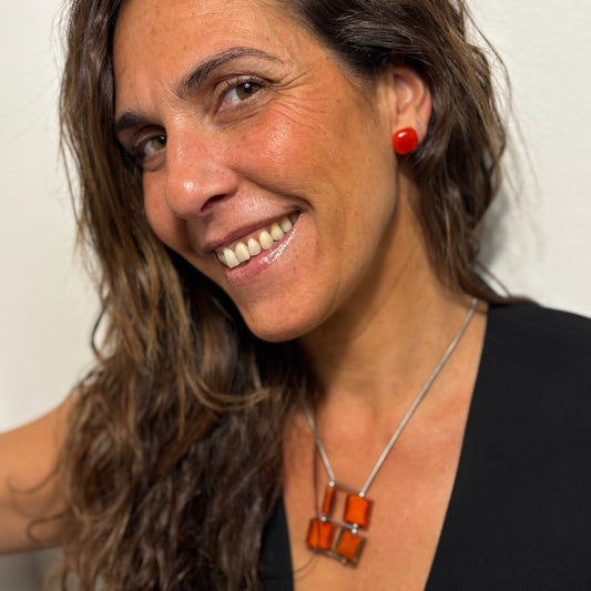 Conjunto con perlas de vidrio de Murano Ámbar Quattro · Jolly Venezia × Caomka