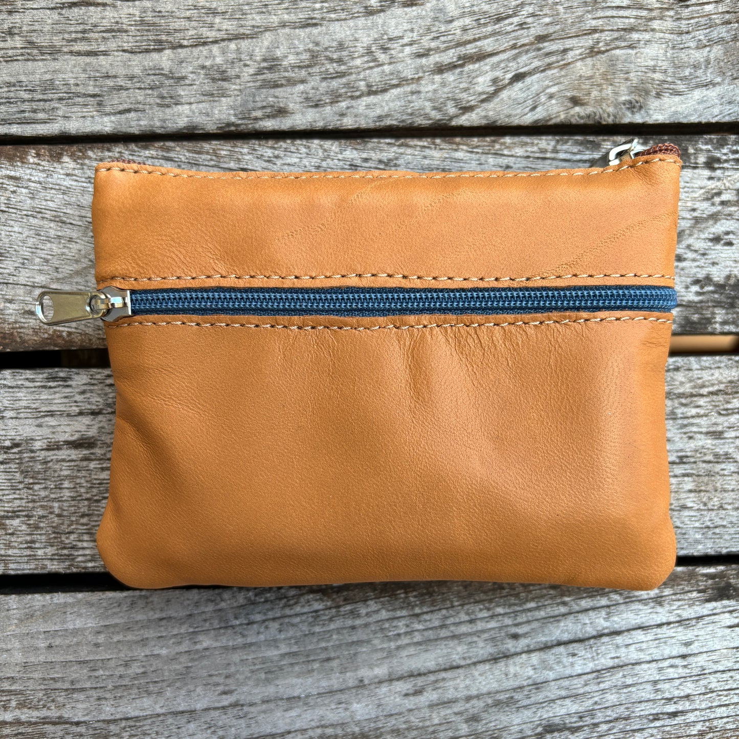 CAOMKA Premium Flat Coin Purse Natürliches BioCuir®-Leder Exklusivstück Nr. 13183
