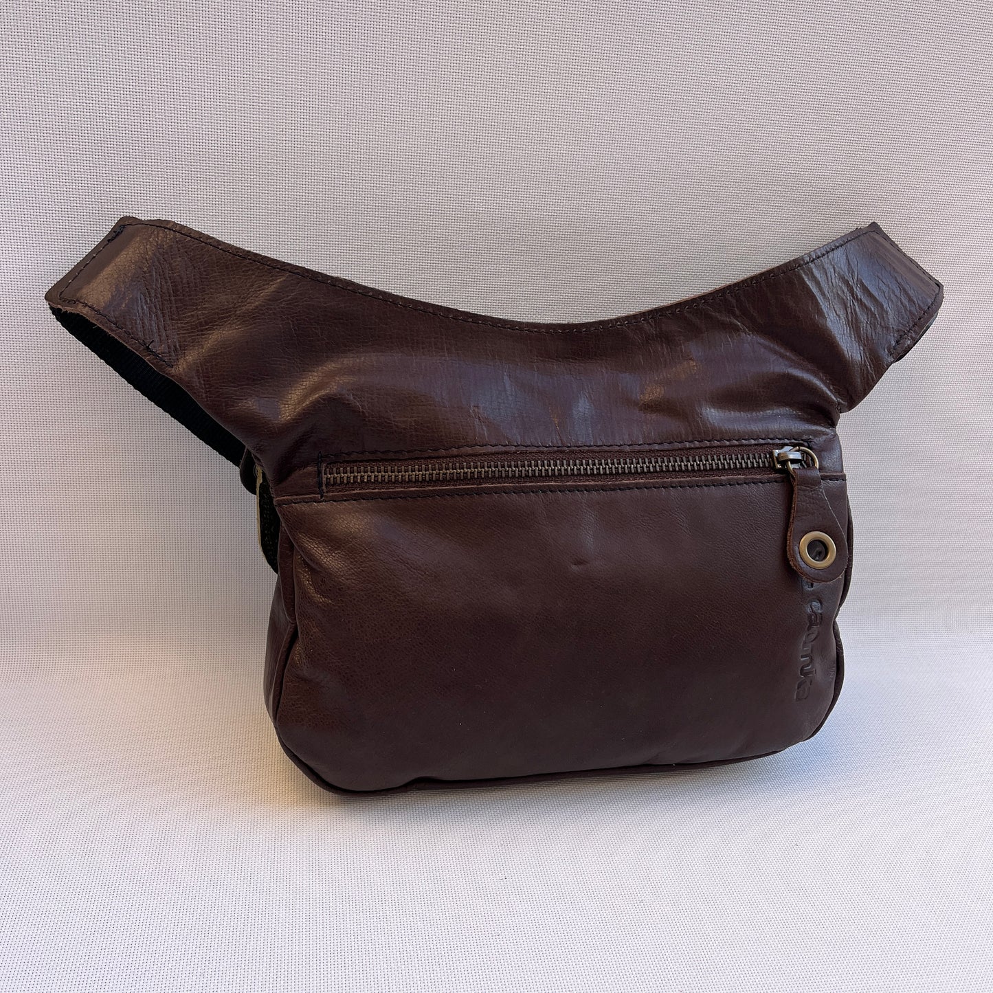 Premium Brown & Kaki Circles · Piel natural BioCuir® · Pieza Única Núm. 15183