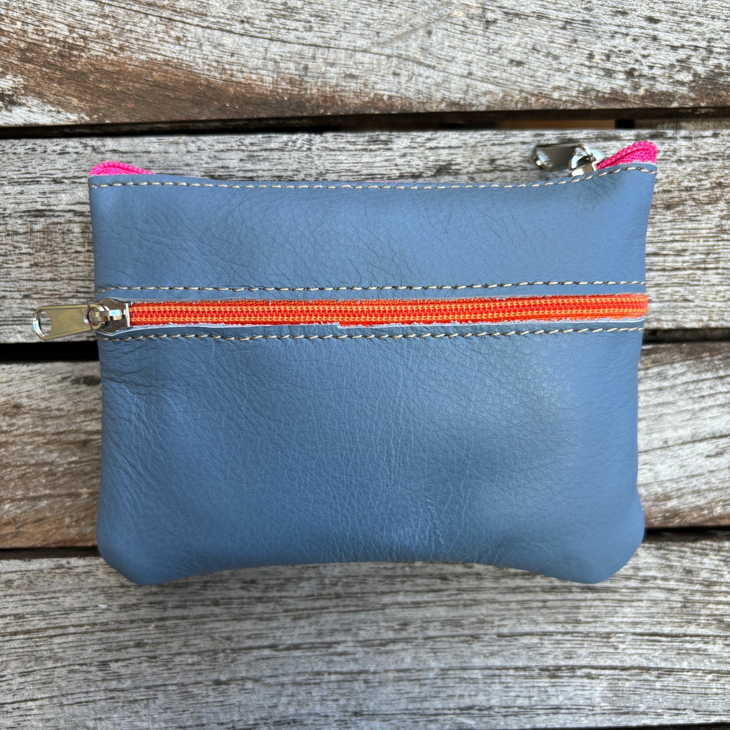 CAOMKA Premium Flat Coin Purse Natürliches BioCuir®-Leder Exklusivstück Nr. 13183