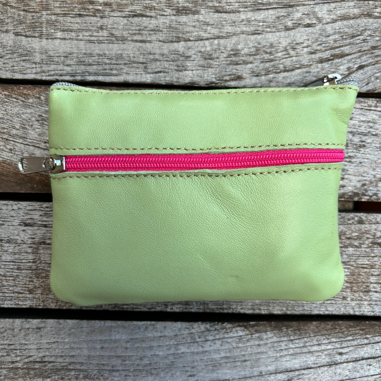 CAOMKA Premium Flat Coin Purse Natürliches BioCuir®-Leder Exklusivstück Nr. 13183