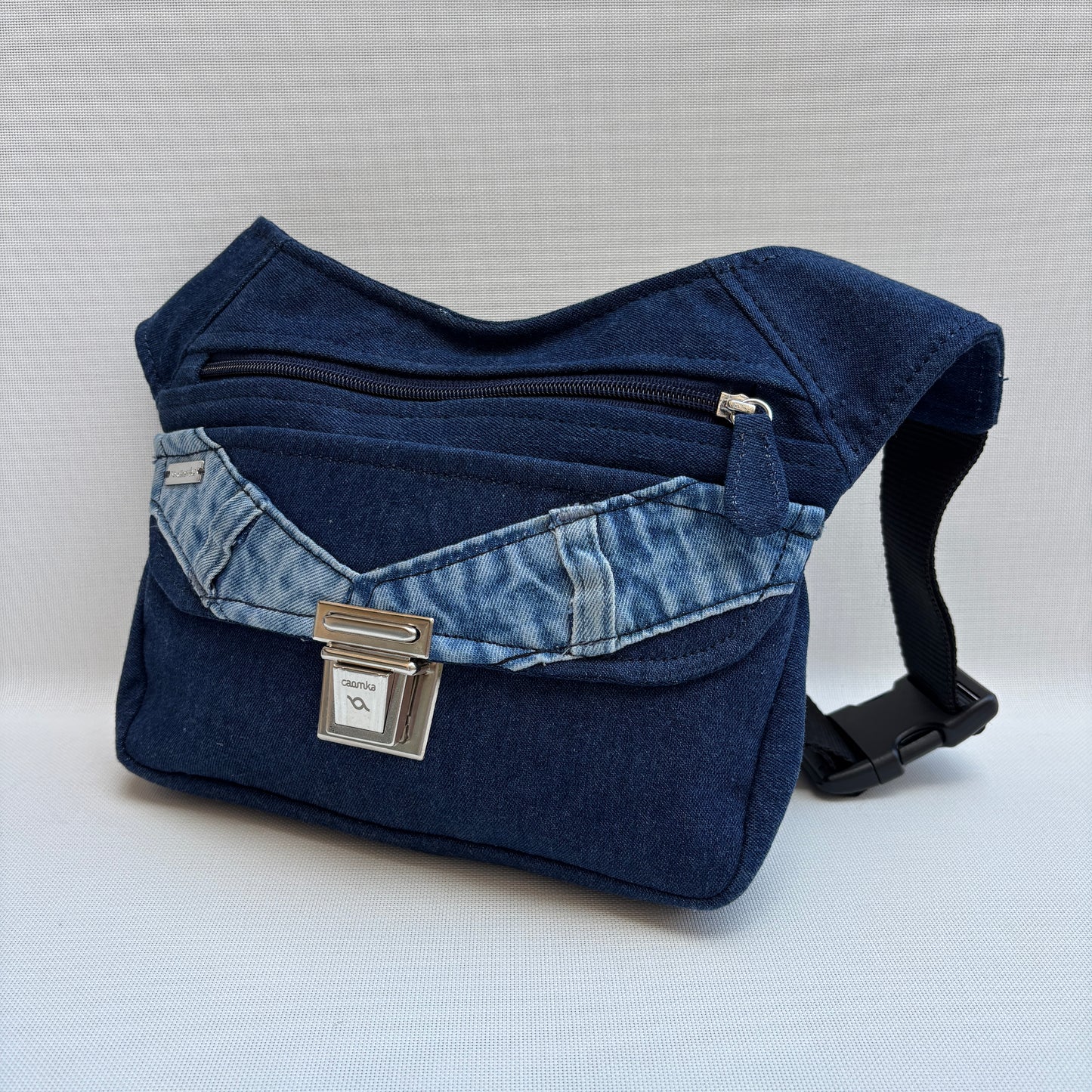 Riñonera "Special Blue Denim Jeans" + Bolsillo trasero · Pieza Única Núm. 19131