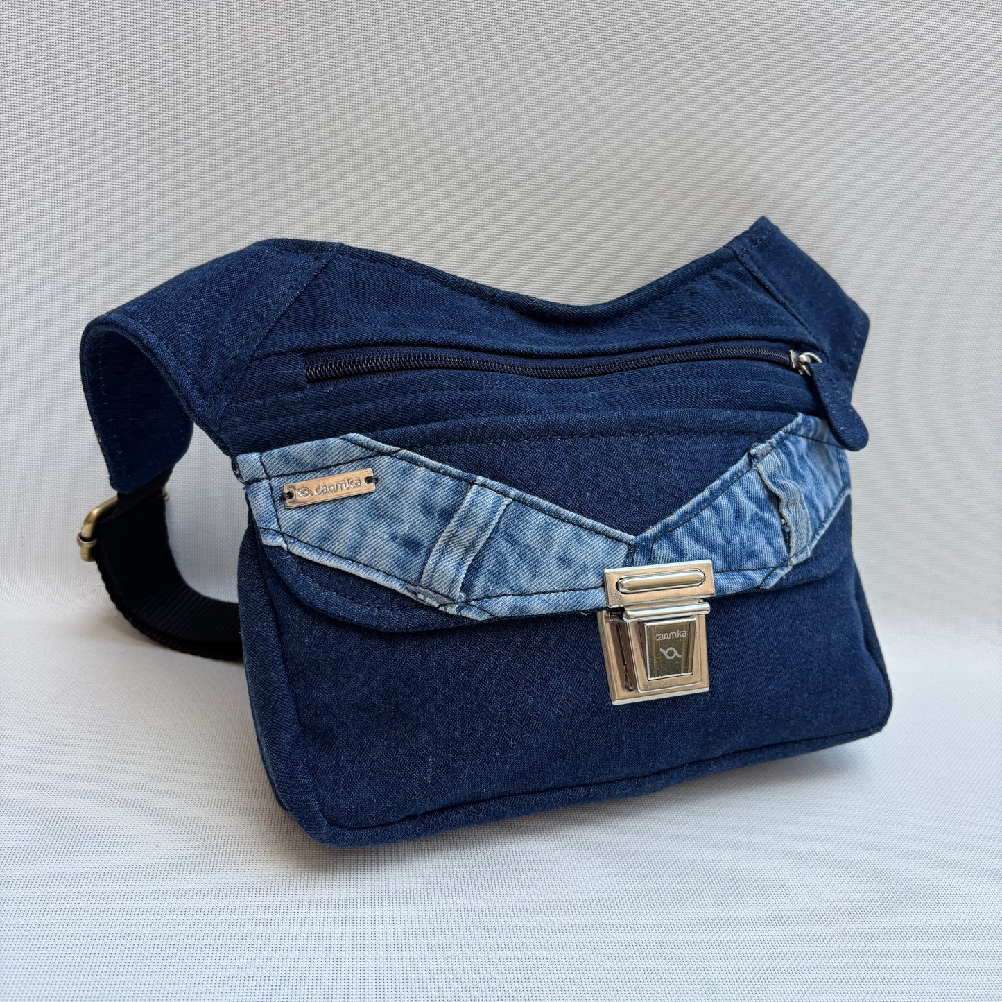 Riñonera "Special Blue Denim Jeans" + Bolsillo trasero · Pieza Única Núm. 19131