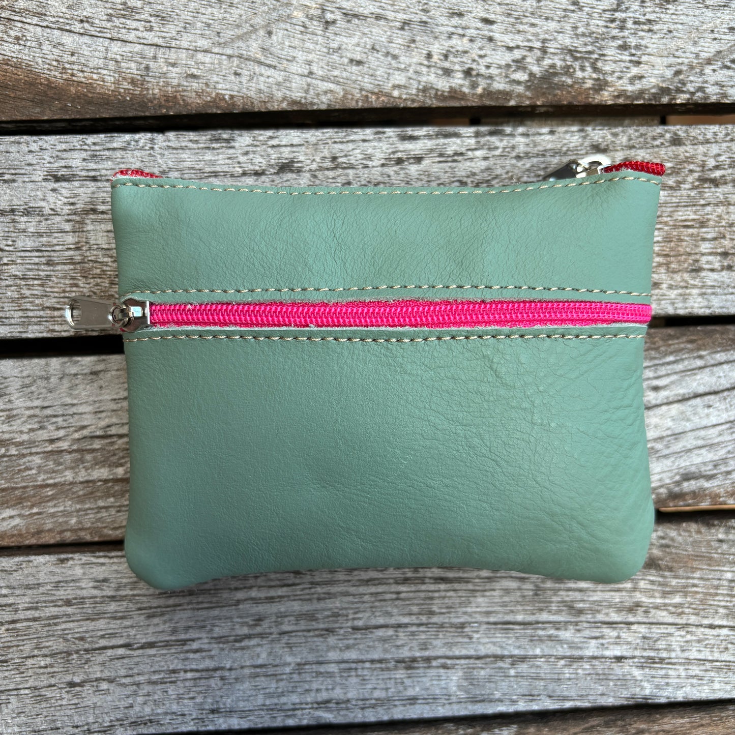 CAOMKA Premium Flat Coin Purse Natürliches BioCuir®-Leder Exklusivstück Nr. 13183