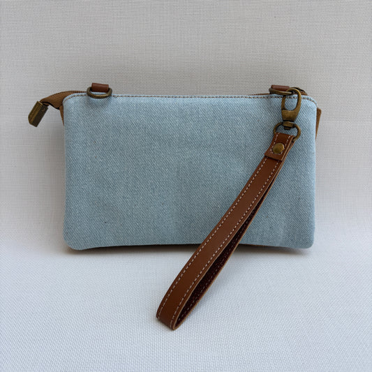 Riñonera multifunción ELEGANT NANO "Jeans & Leather" · Piel - Cuero · Pieza Exclusiva Núm. 17621