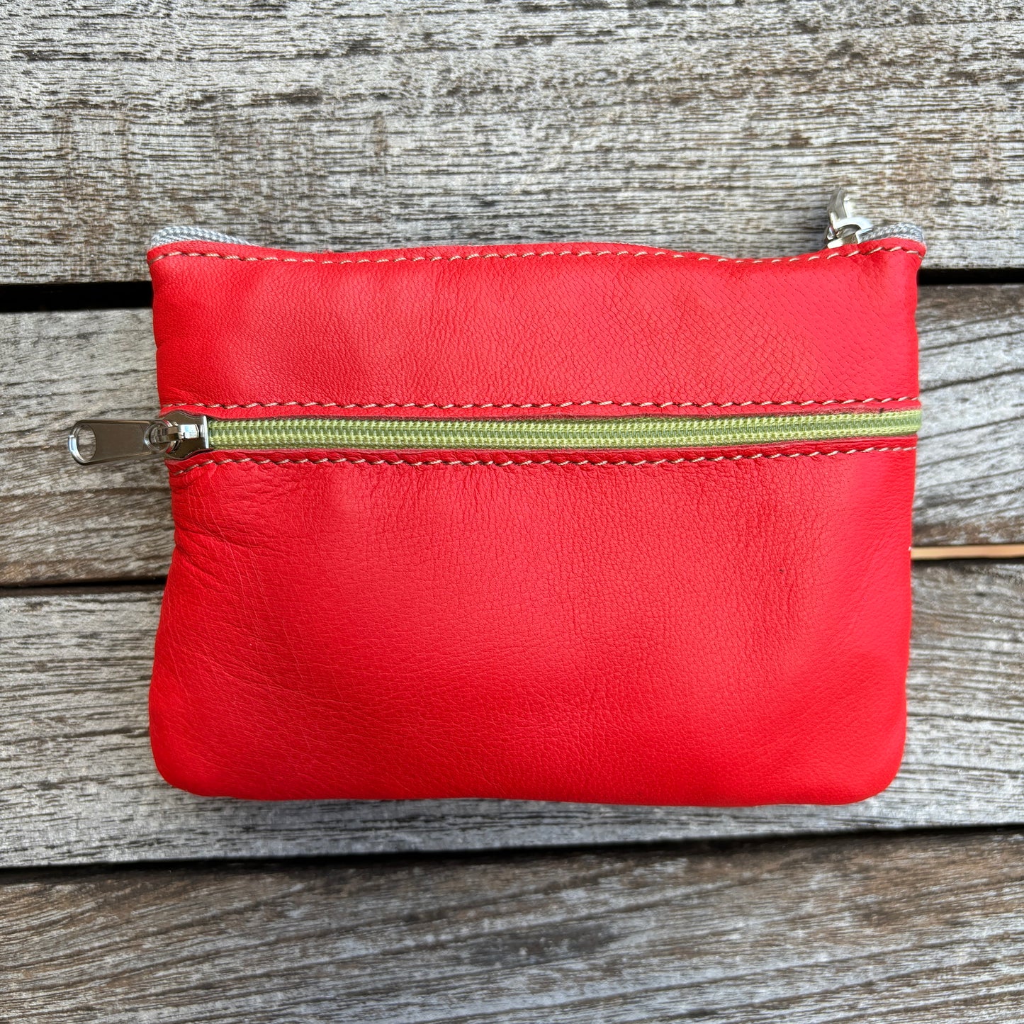 CAOMKA Premium Flat Coin Purse Natürliches BioCuir®-Leder Exklusivstück Nr. 13183