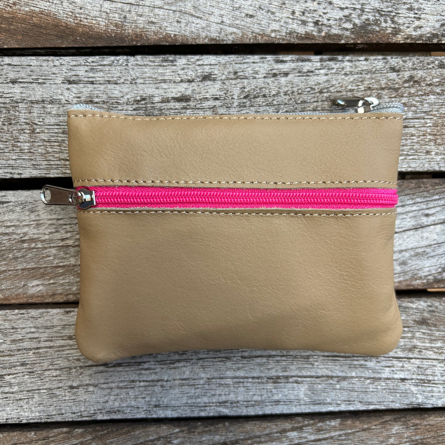 CAOMKA Premium Flat Coin Purse Natürliches BioCuir®-Leder Exklusivstück Nr. 13183