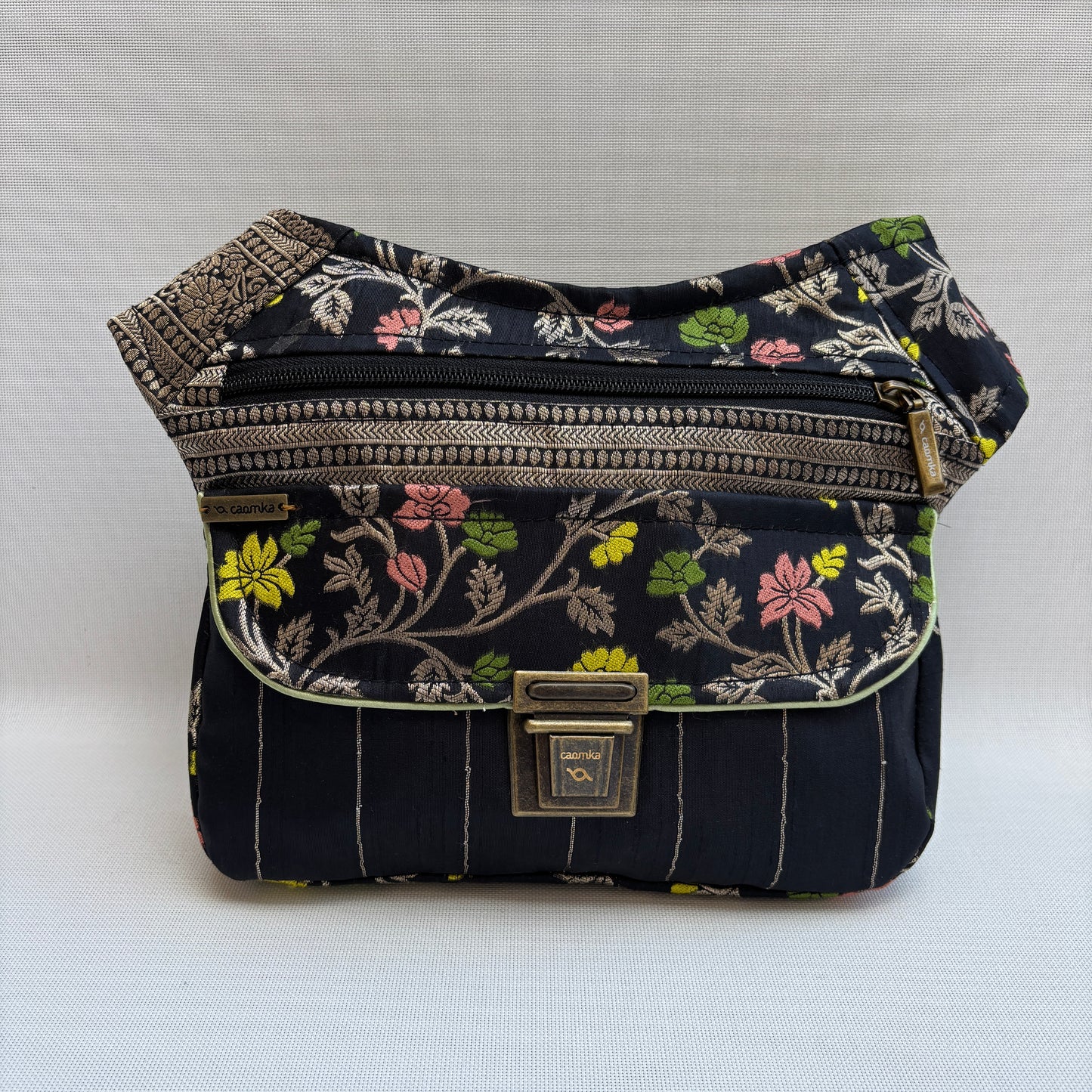 Riñonera "Elegant Luxury India Golden" + Bolsillo trasero · Pieza Única Núm. 19169