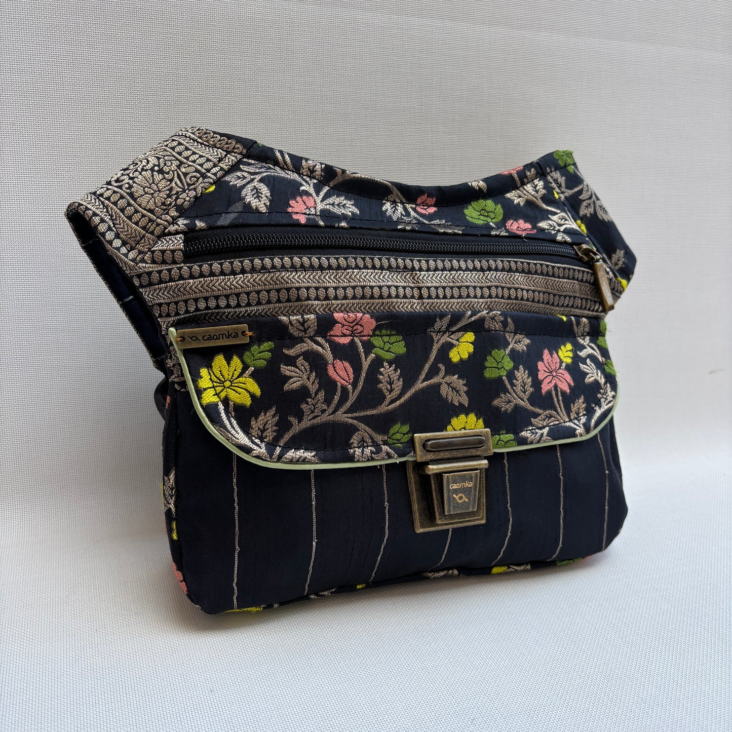 Riñonera "Elegant Luxury India Golden" + Bolsillo trasero · Pieza Única Núm. 19169
