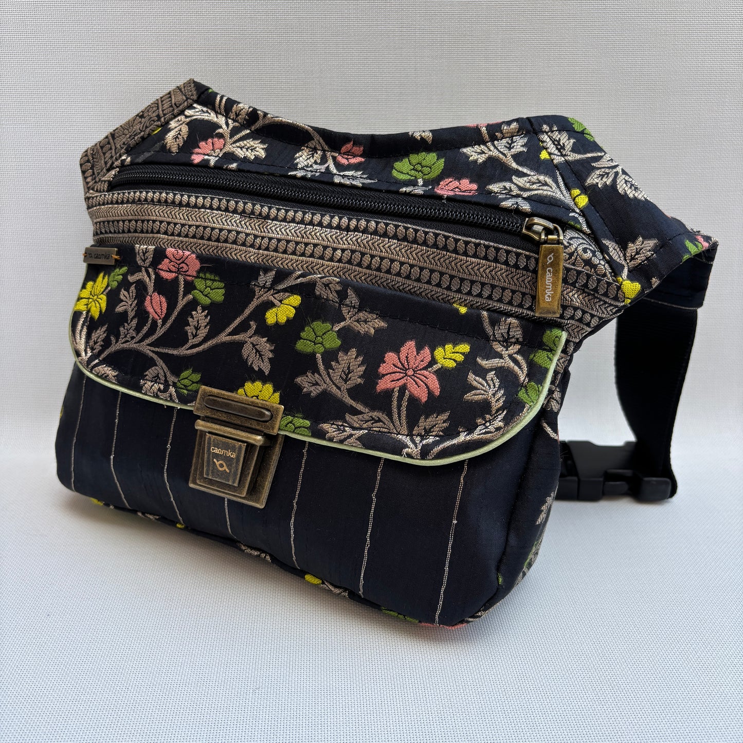 Riñonera "Elegant Luxury India Golden" + Bolsillo trasero · Pieza Única Núm. 19169