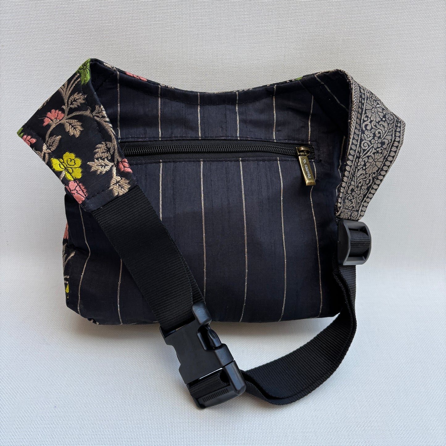 Riñonera "Elegant Luxury India Golden" + Bolsillo trasero · Pieza Única Núm. 19169