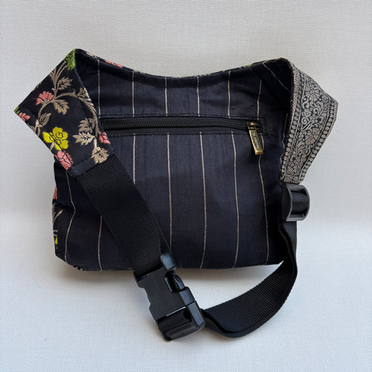 Riñonera "Elegant Luxury India Golden" + Bolsillo trasero · Pieza Única Núm. 19169